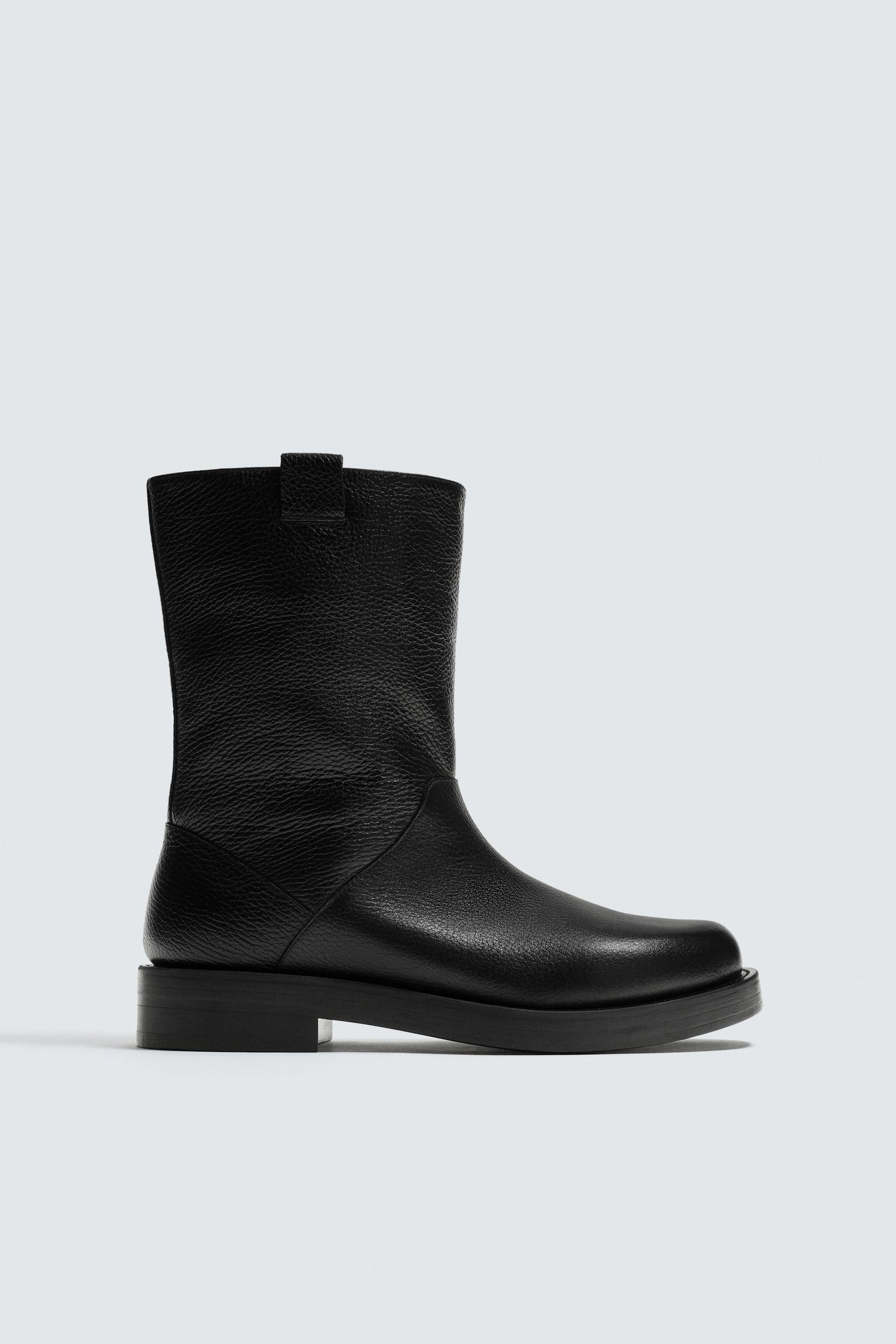 LEATHER KNEE-HIGH BOOTS - Image 3