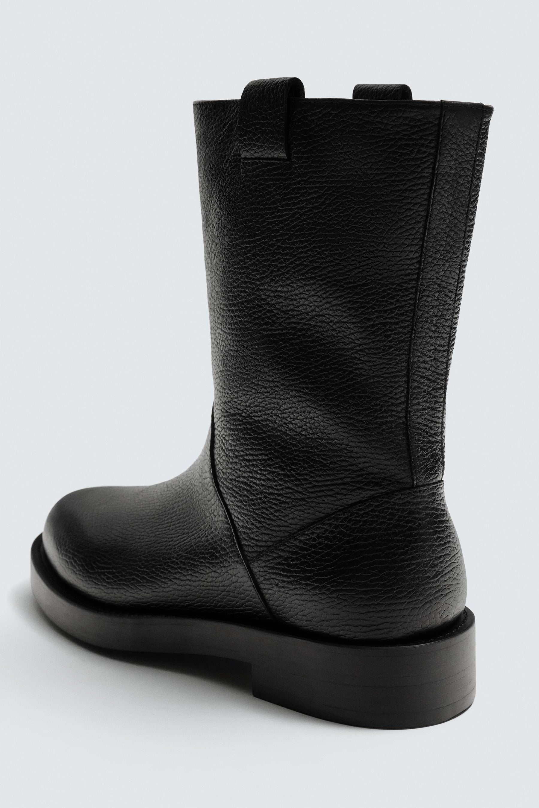 LEATHER KNEE-HIGH BOOTS - Image 5
