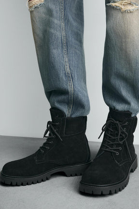 LEATHER LACE-UP BOOTS - Image 3