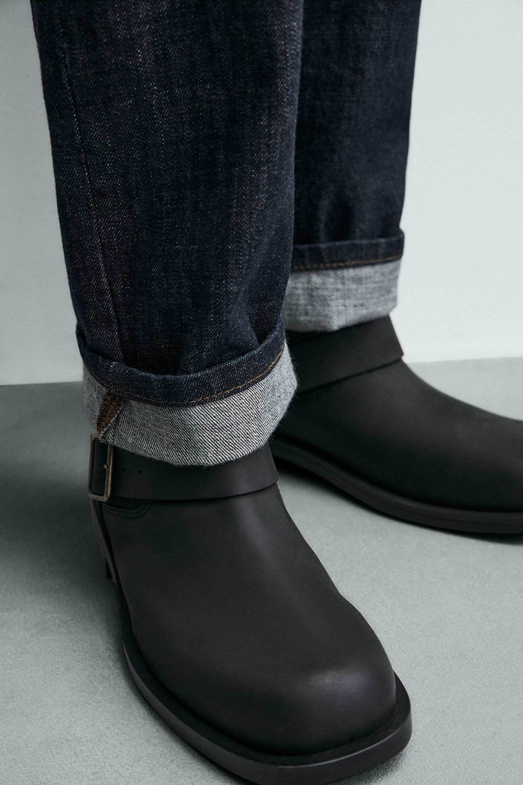 BUCKLED LEATHER BOOTS - Image 3