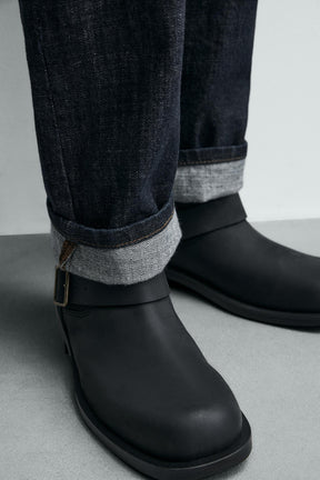 BUCKLED LEATHER BOOTS - Image 3