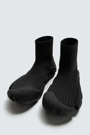 FABRIC HIGH-TOP TRAINERS - Image 5