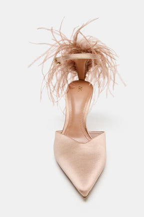 Feather High Heels