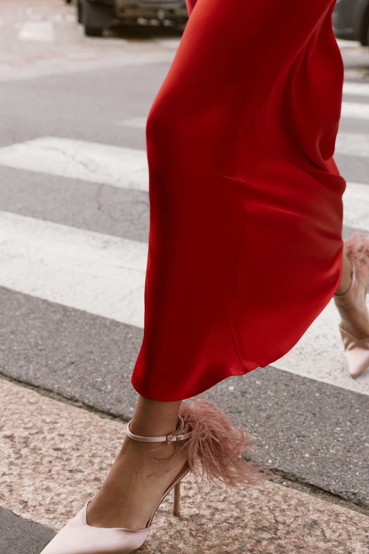 Feather High Heels