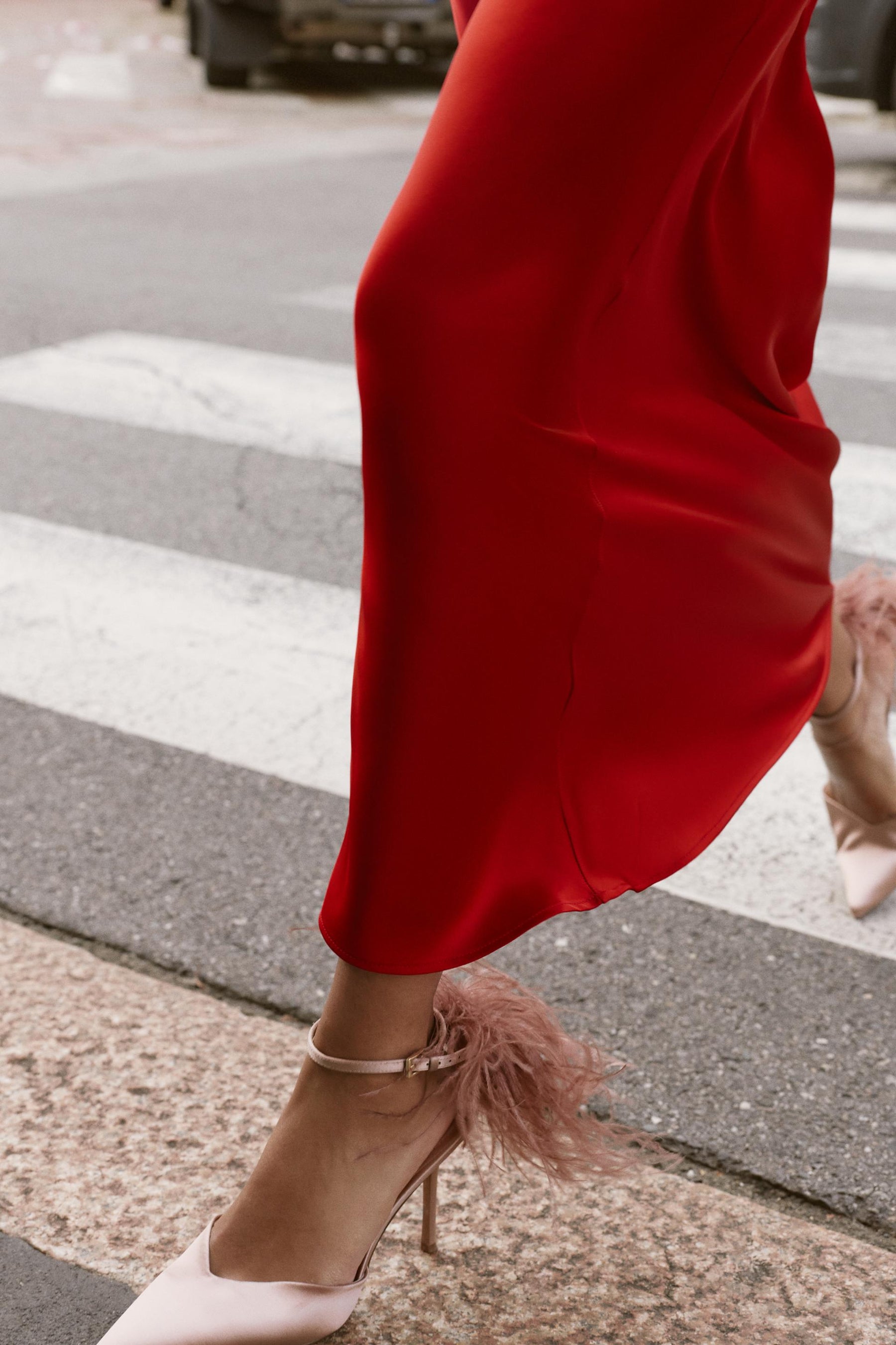 Feather High Heels