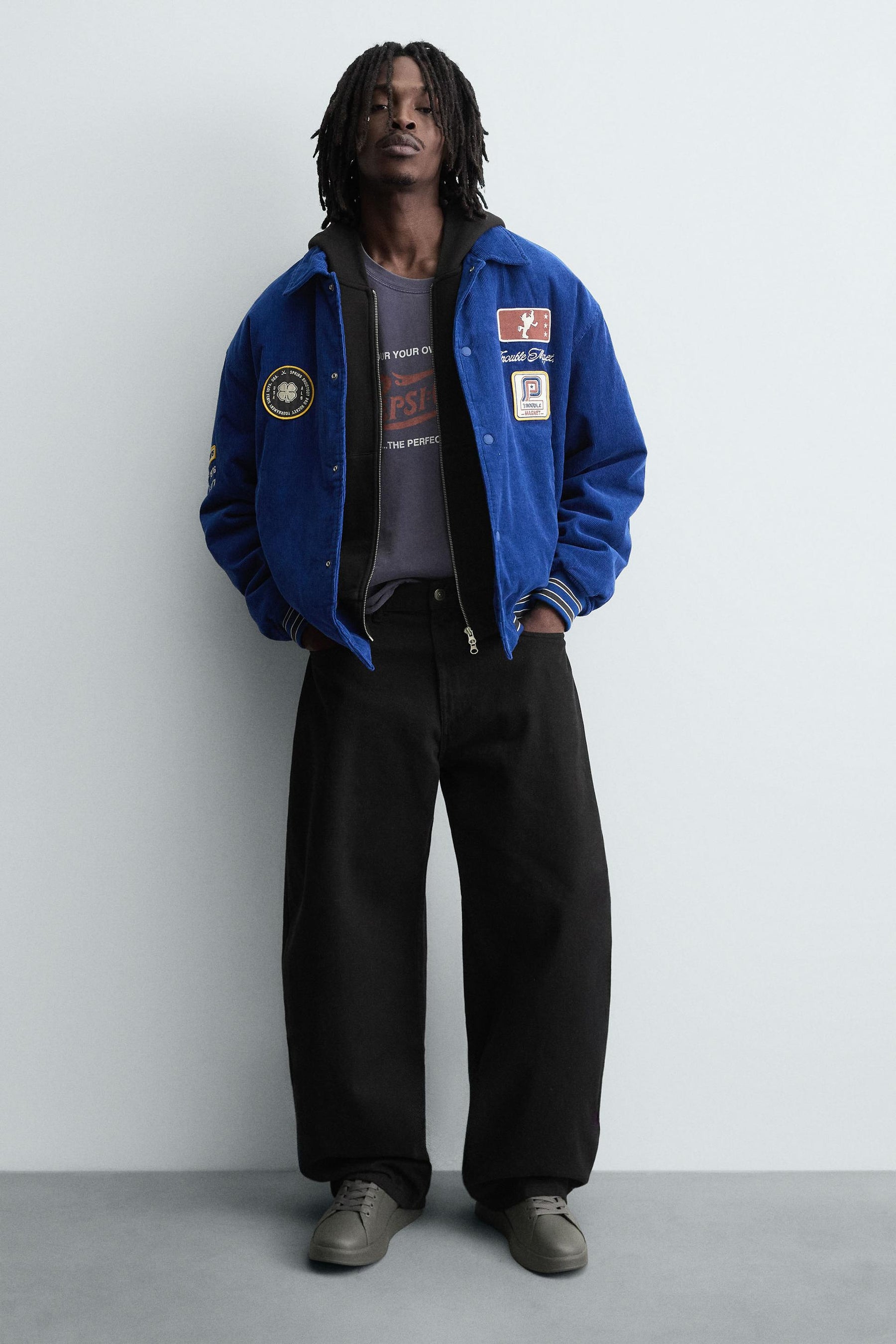 MONOCHROME CHUNKY TRAINERS - Image 1