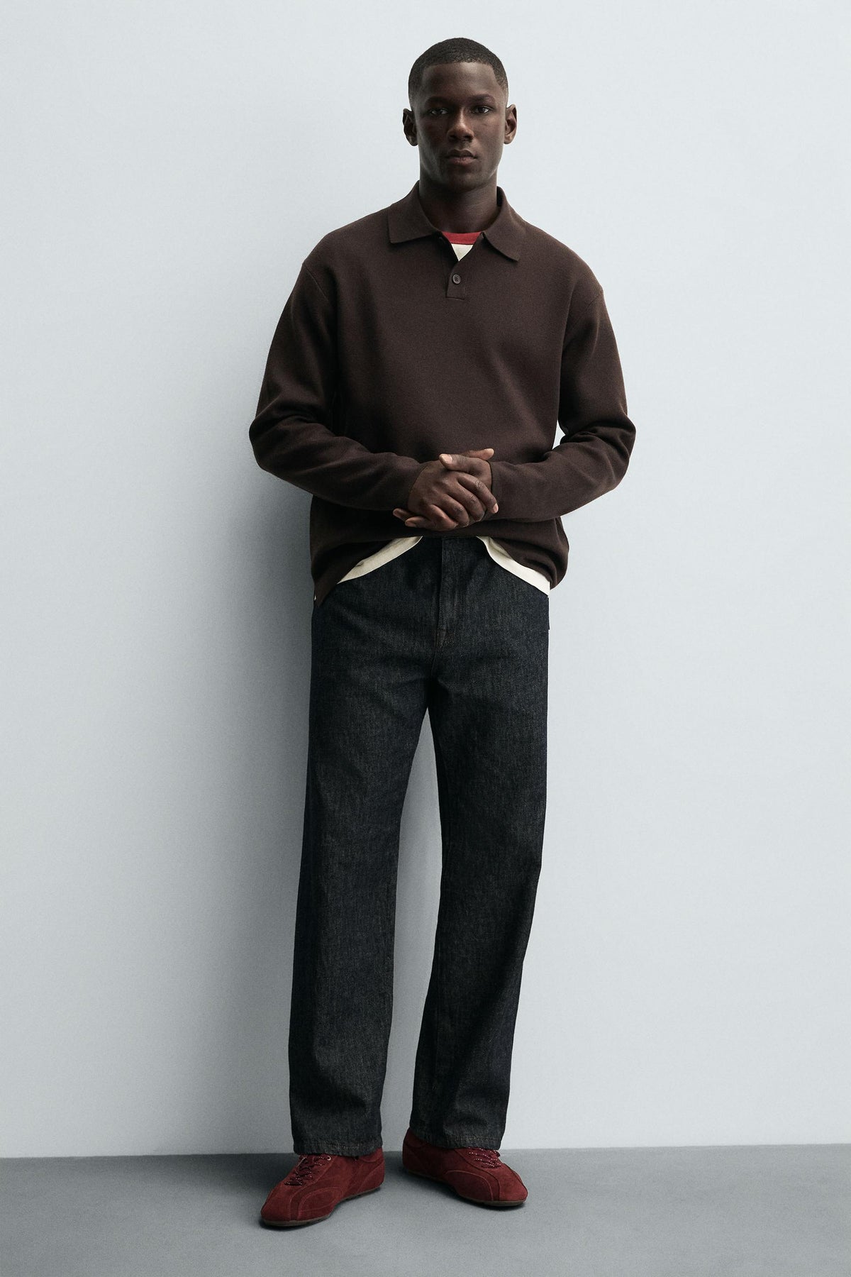 ULTRA-THIN SOLE LEATHER TRAINERS - Image 1