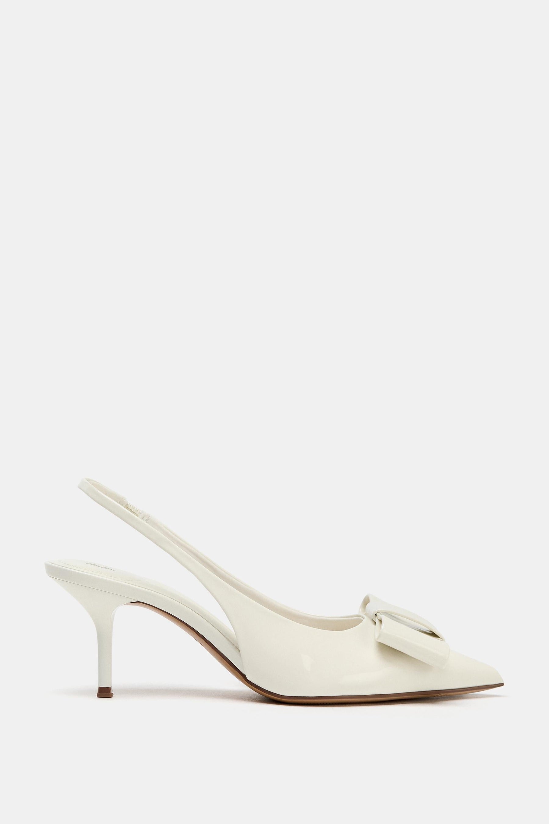 Slingback Heels with Bow