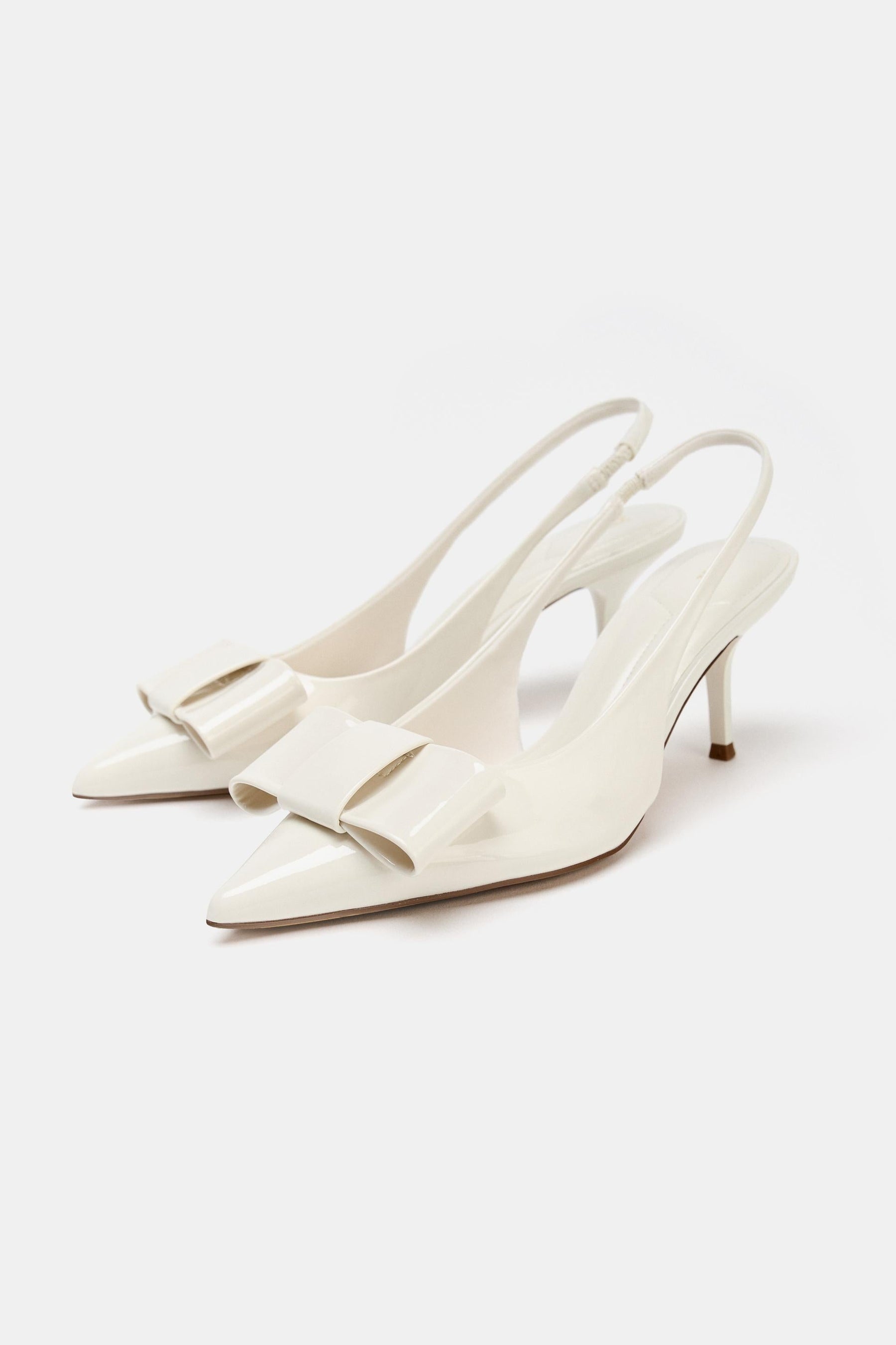 Slingback Heels with Bow