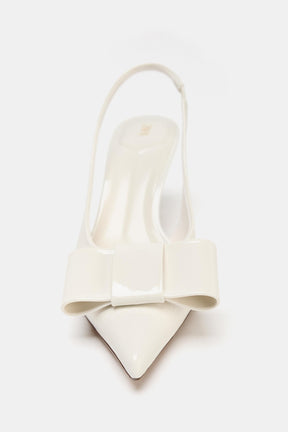 Slingback Heels with Bow