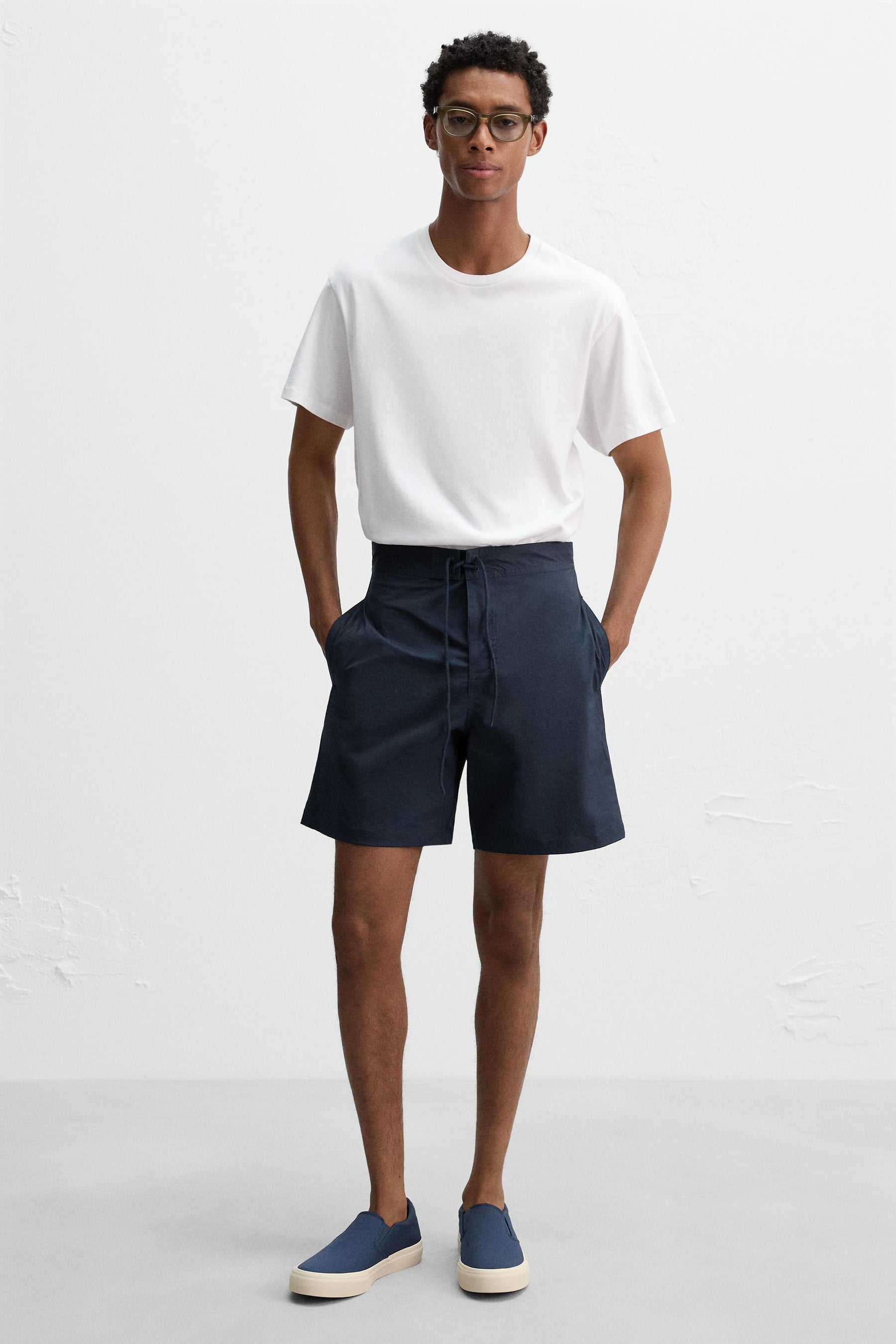 FABRIC LACELESS TRAINERS - Image 1