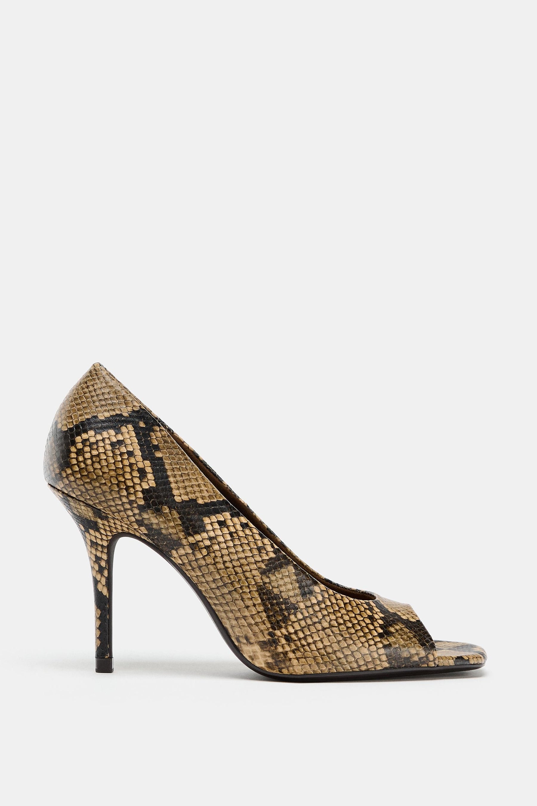 Animal Print Open Shoes