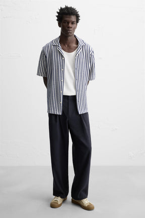 LEATHER TRAINERS WITH CONTRAST SOLE - Image 2