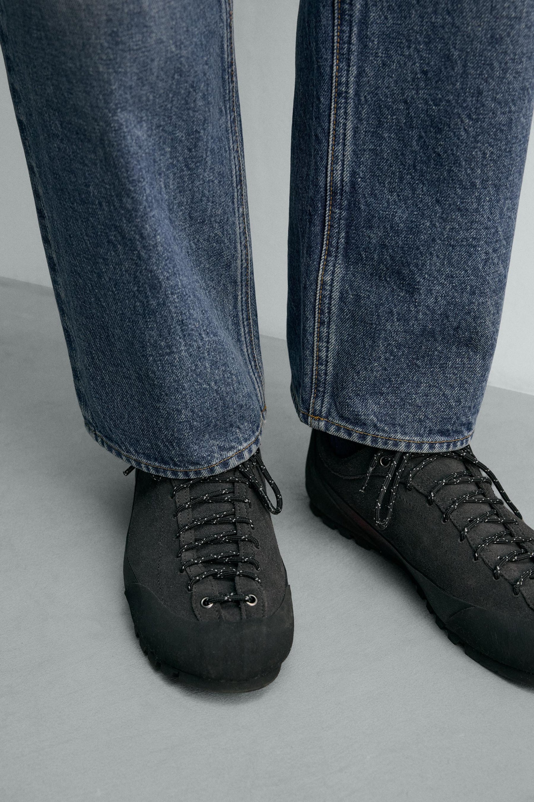 LEATHER TRAINERS WITH VIBRAM® SOLE AARON LEVINE X - Image 3