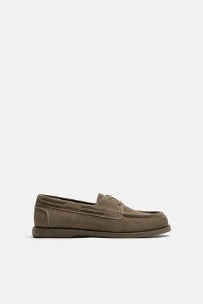 LEATHER BOAT SHOE - Image 1