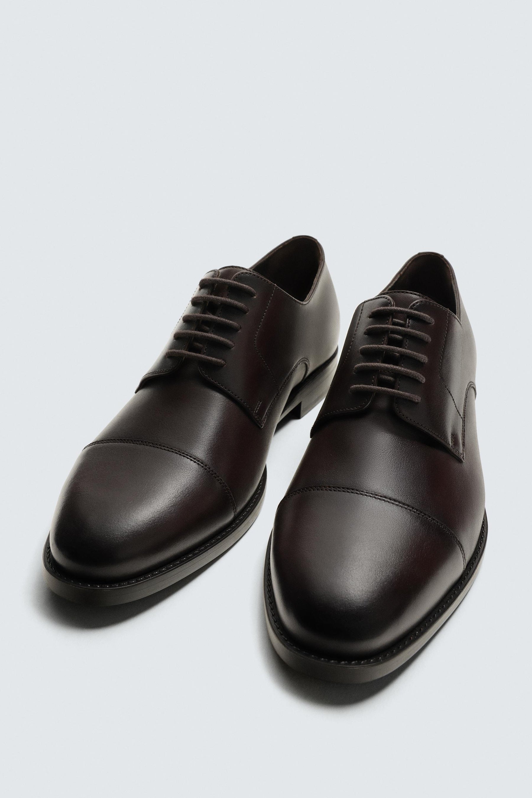 LEATHER DERBY SHOES