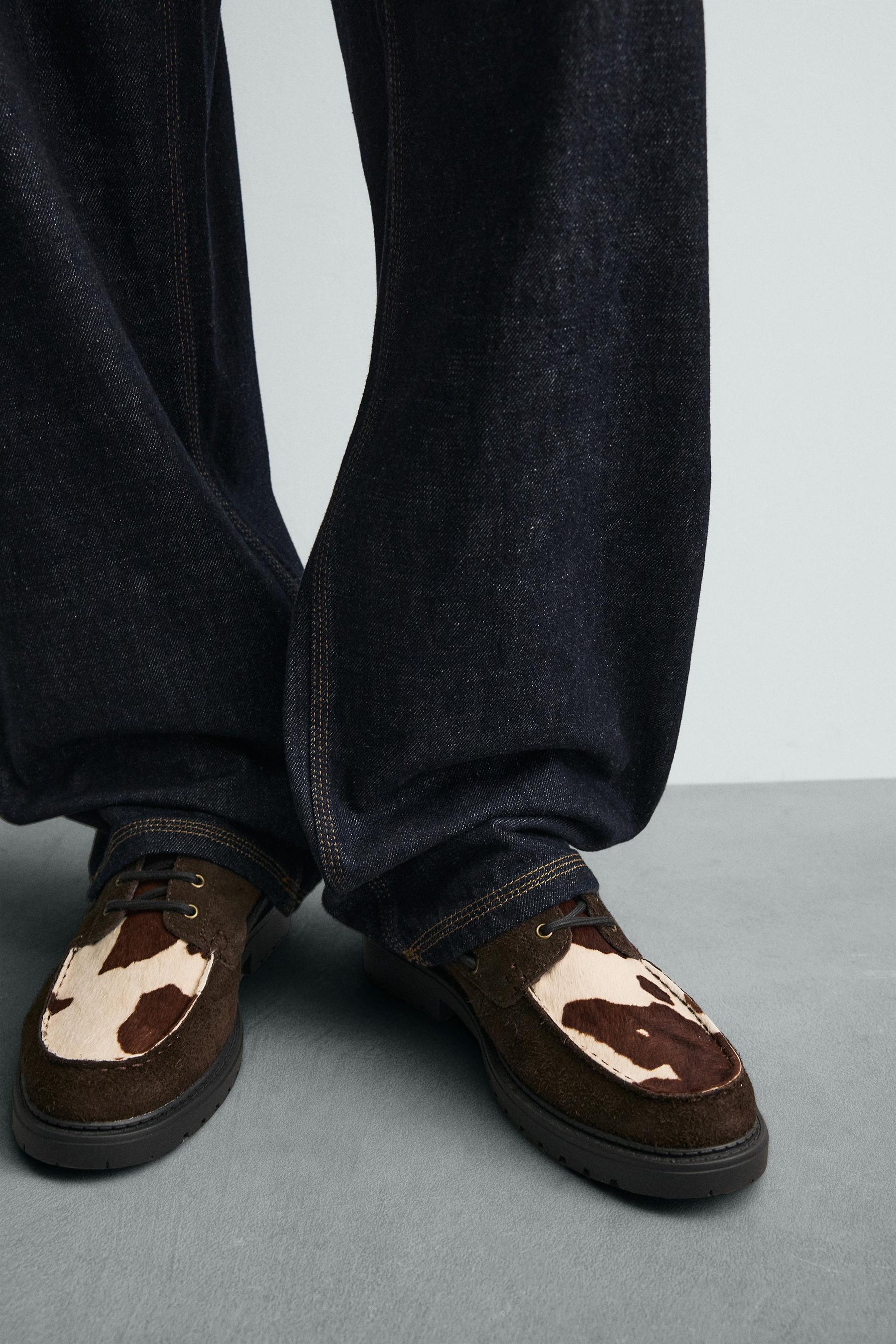 Animal Print Leather Shoes