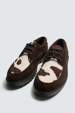 Animal Print Leather Shoes
