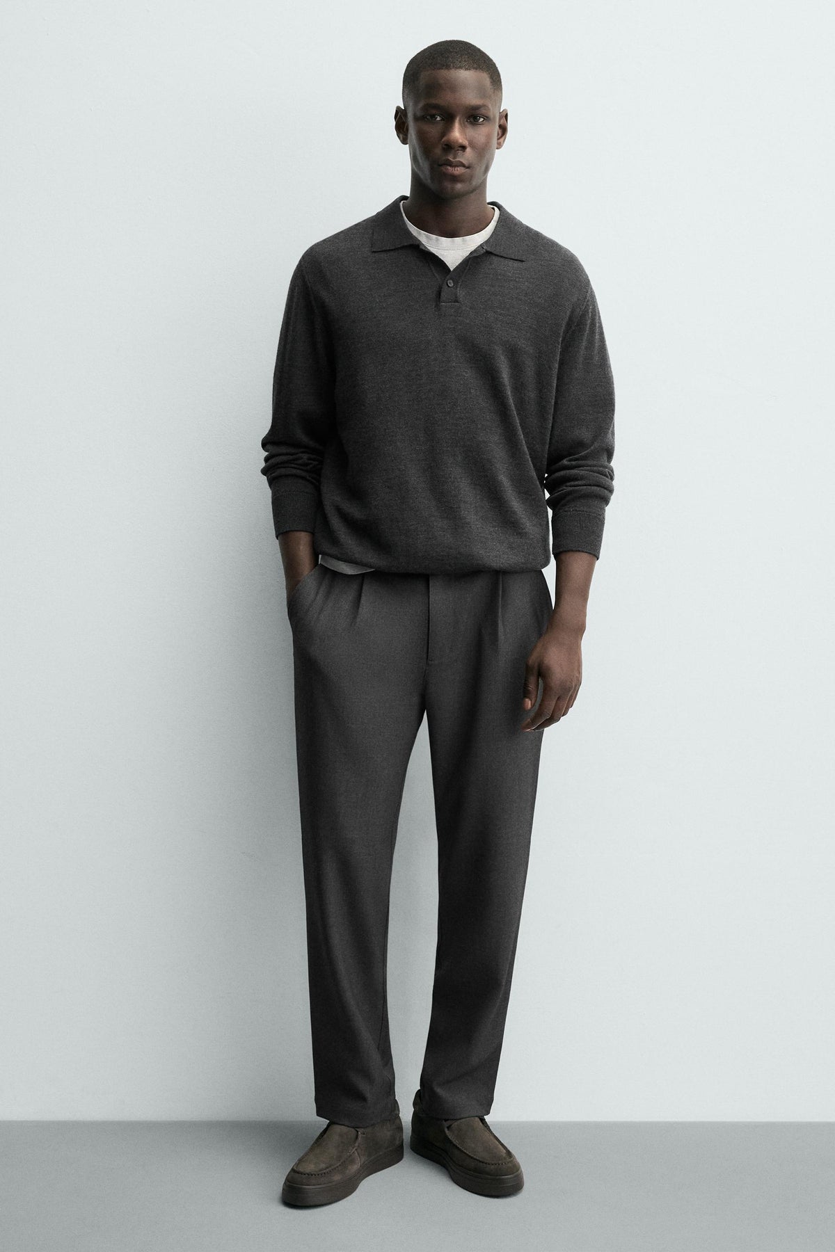 Leather Moc Toe Shoes