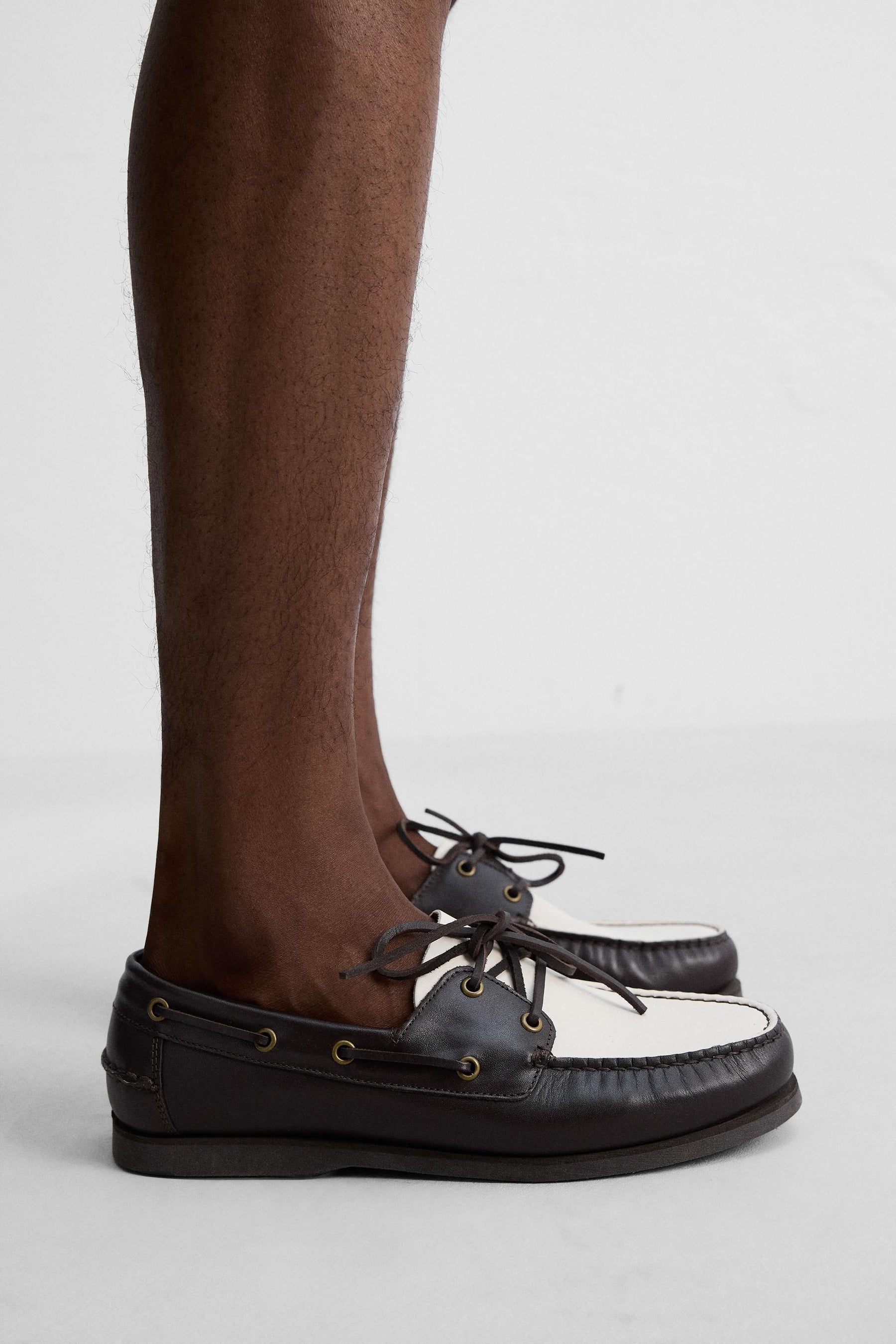 LEATHER DECK SHOES - Image 2