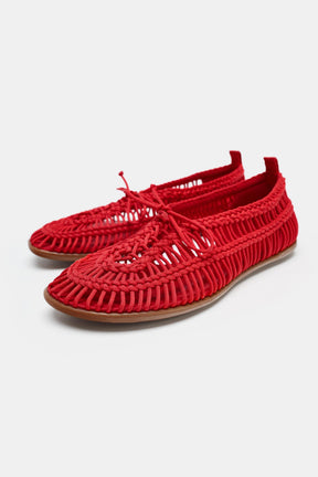 Braided Lace-up Shoes