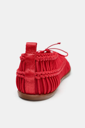 Braided Lace-up Shoes