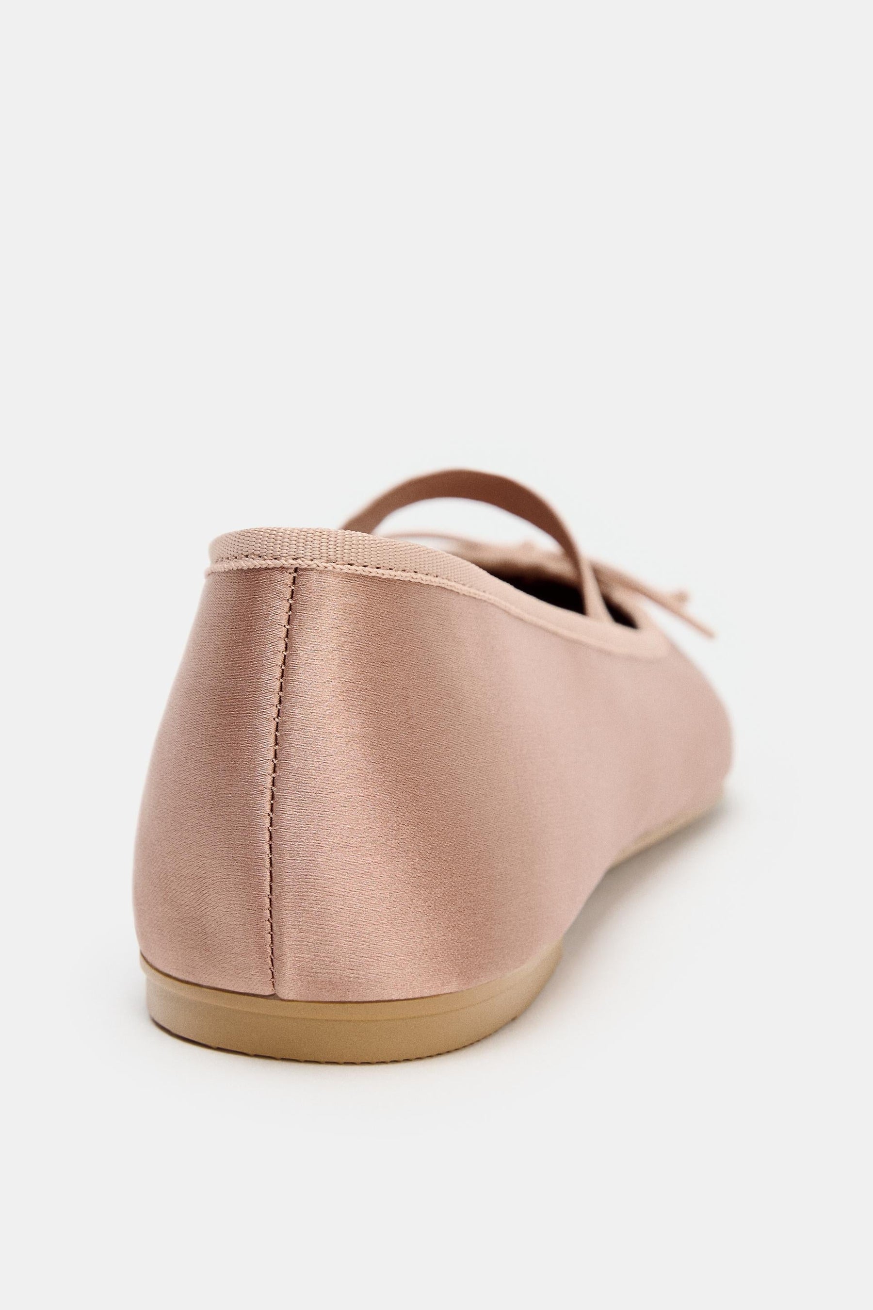 Satin Ballet Flats with