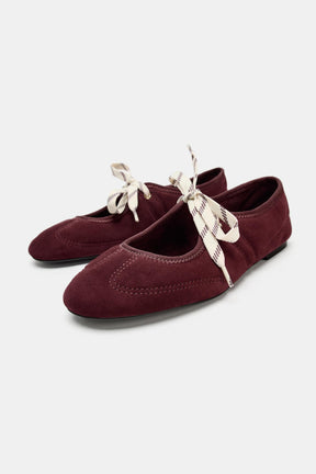 Wildleder-Ballerinas