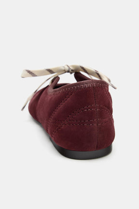 Wildleder-Ballerinas