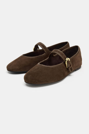 Wildleder-Ballerinas