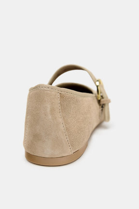 Suede Ballet Flats