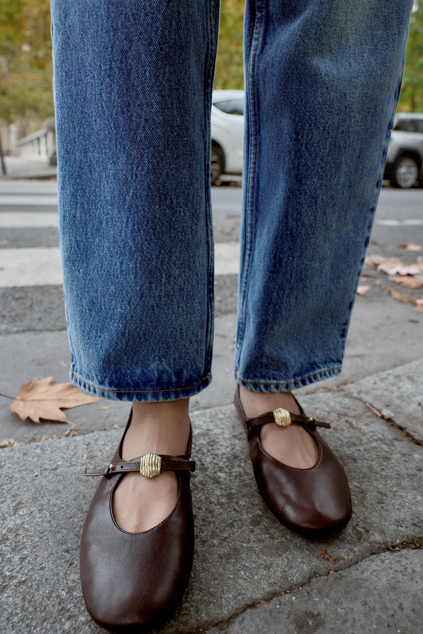SOFT LEATHER BALLET FLATS