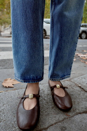 SOFT LEATHER BALLET FLATS