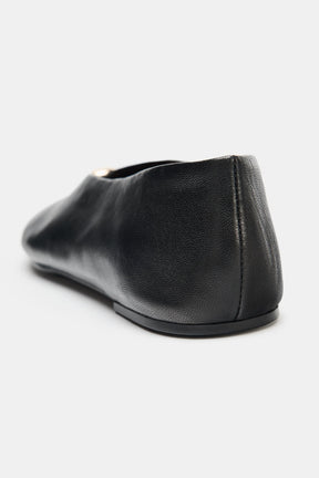 LEATHER BALLET FLATS