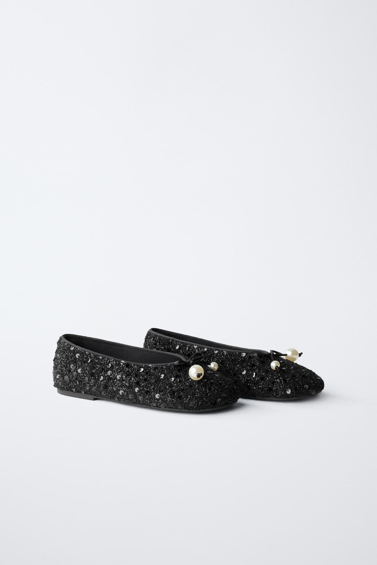 Faux Pearl Ballerina Shoes
