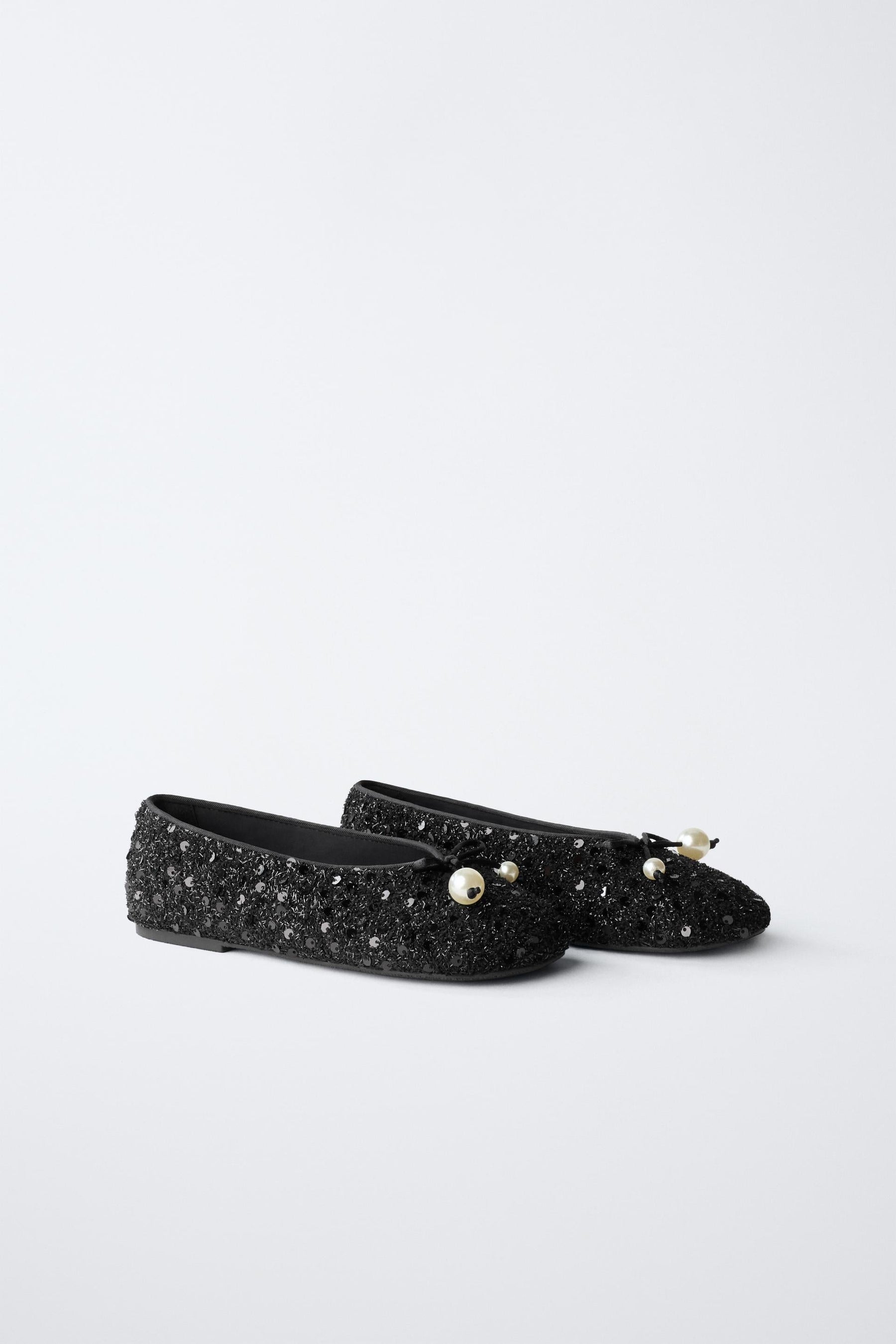 Faux Pearl Ballerina Shoes