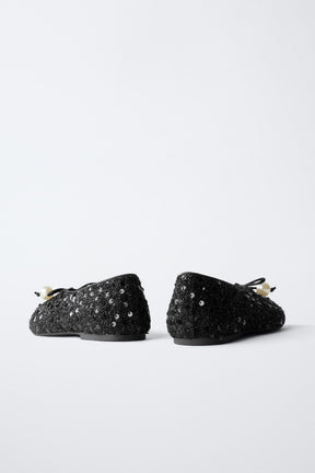 Faux Pearl Ballerina Shoes