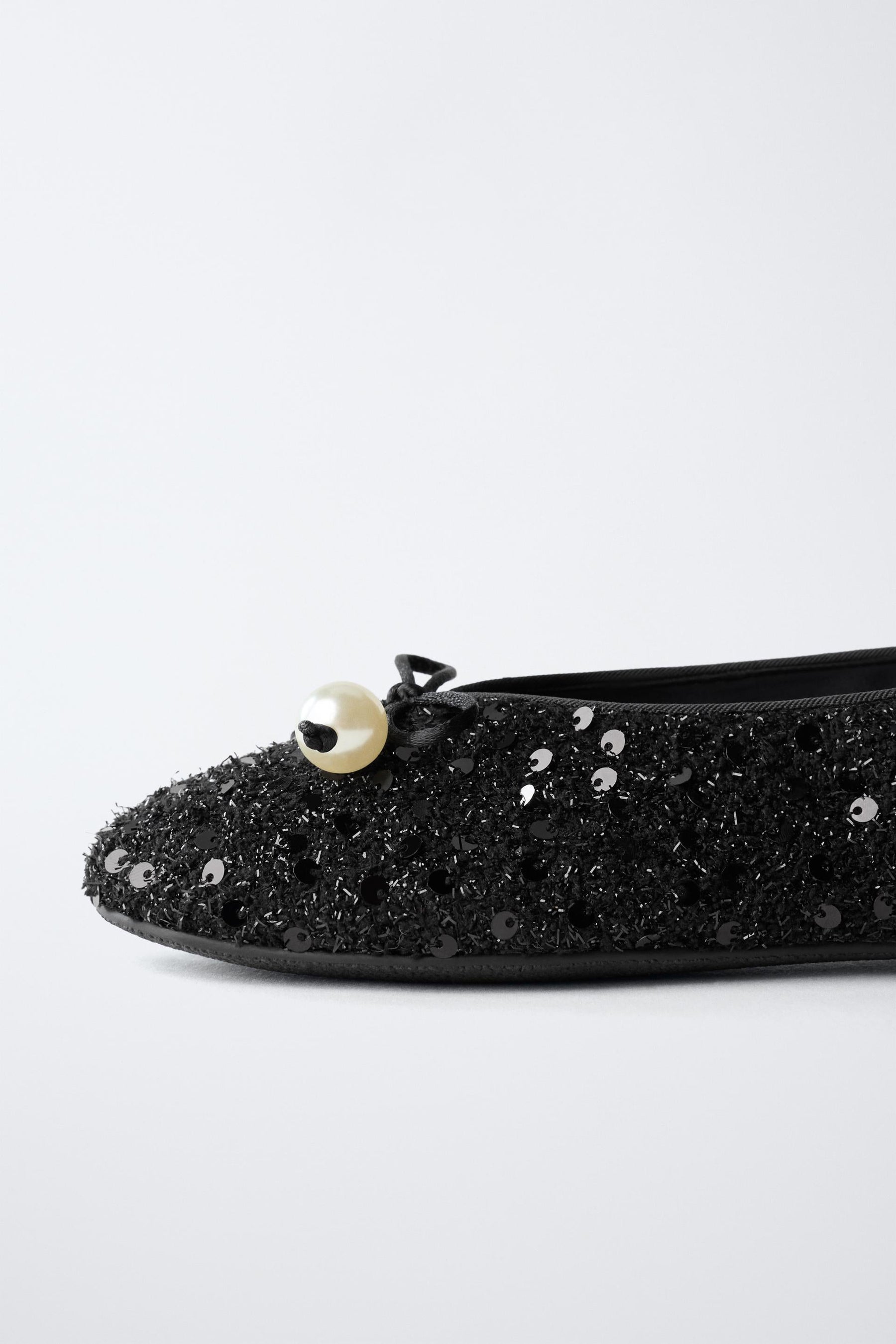 Faux Pearl Ballerina Shoes