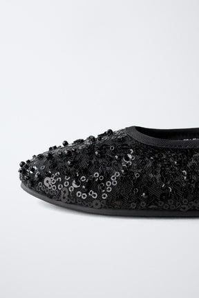 Pearl Detail Ballerinas