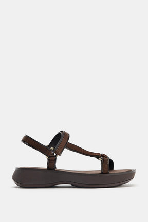 Riemchensandalen mit Klettverschluss