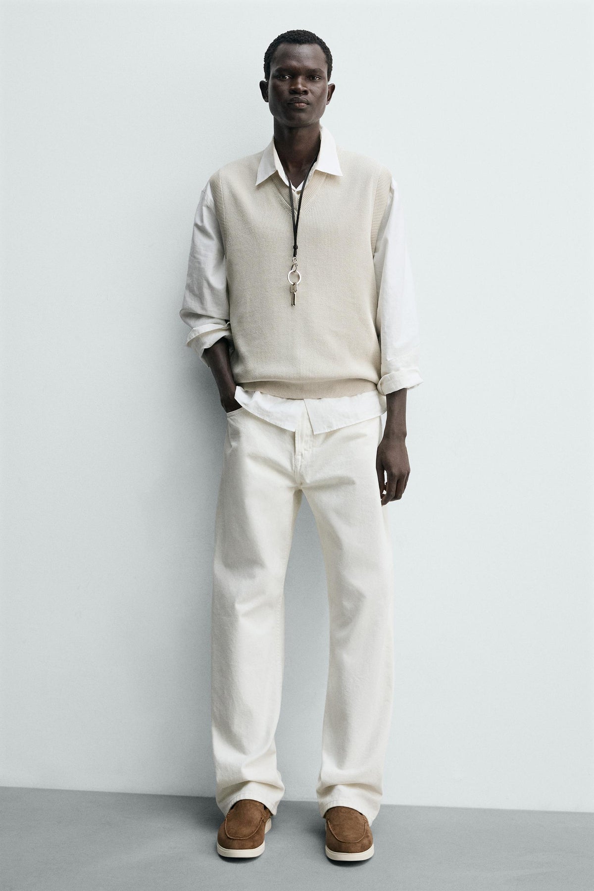 Lässige Ledermokassins