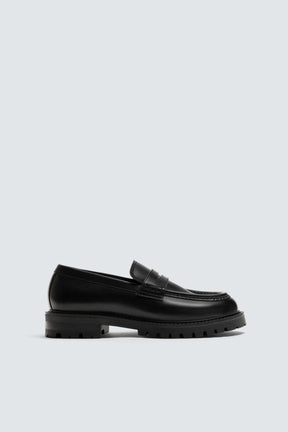 LEATHER PENNY LOAFERS - Image 1