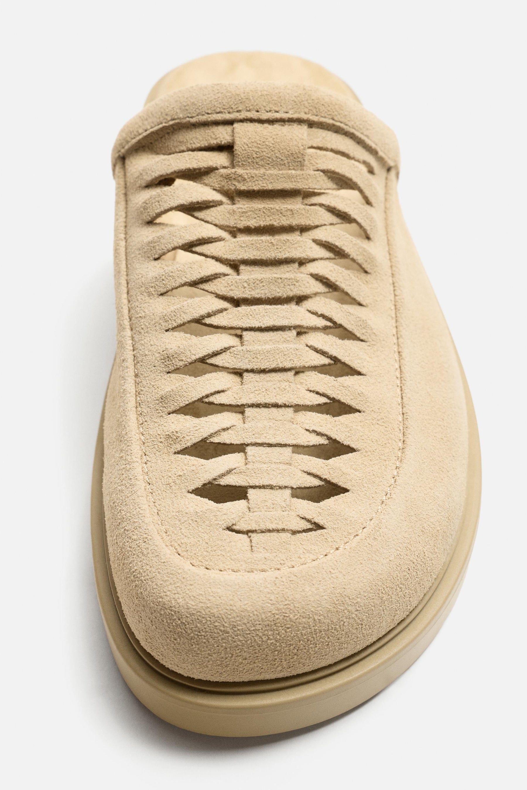 Braided Leather Slides