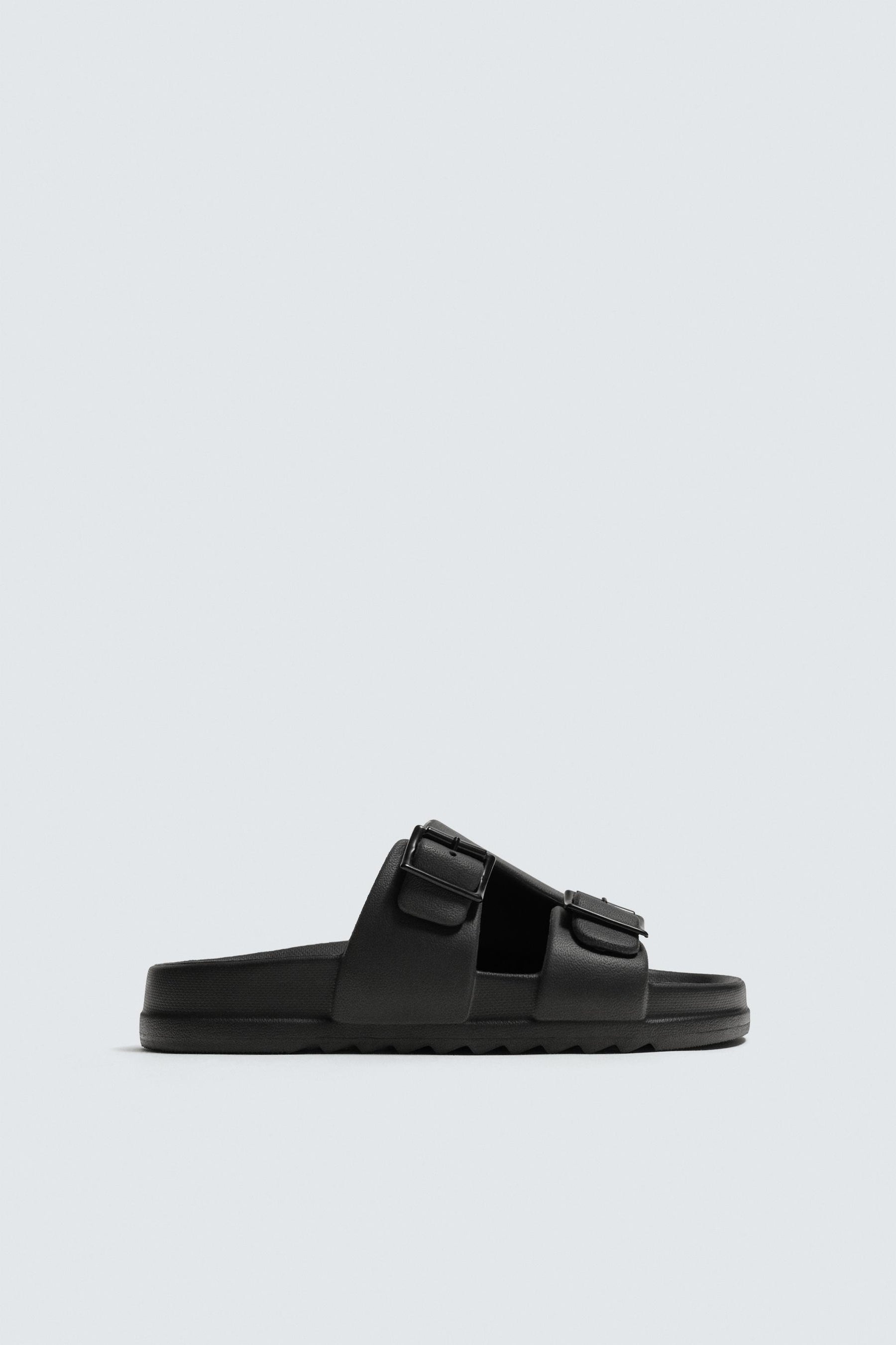 Doppelriemen-Gummisandalen