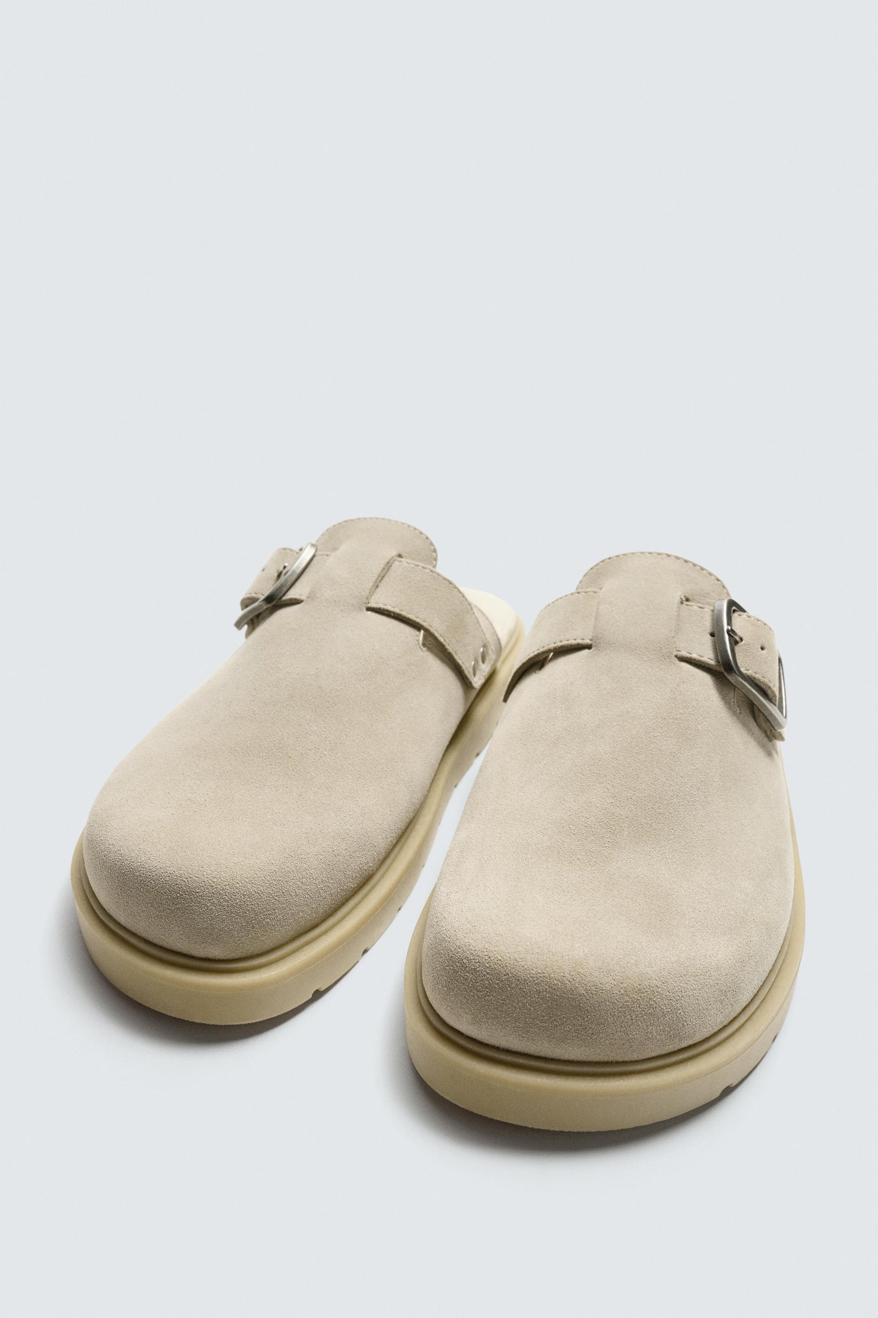 LEATHER BUCKLE CLOGS - Image 5