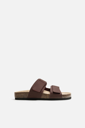 RUBBERISED DOUBLE STRAP SANDALS - Image 4