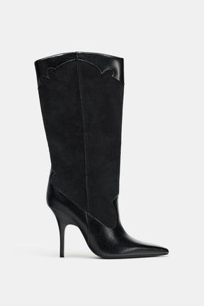 Cowboy Heel Boots