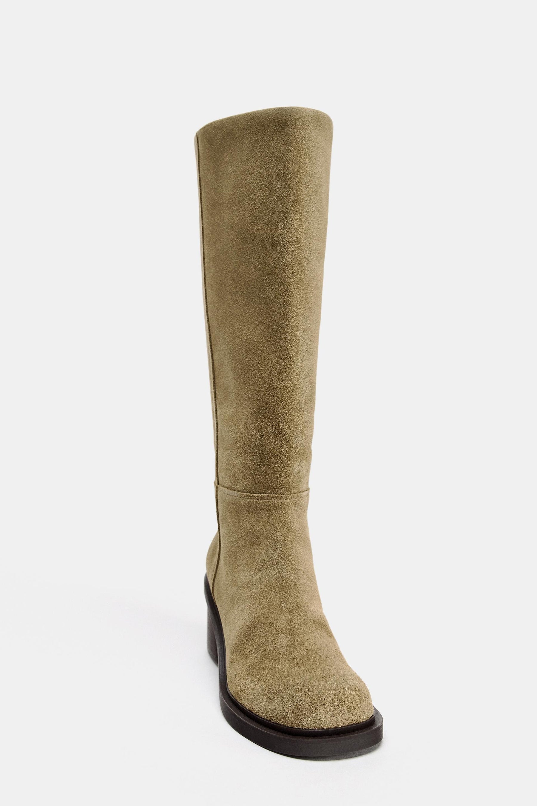 Suede Heeled Boots