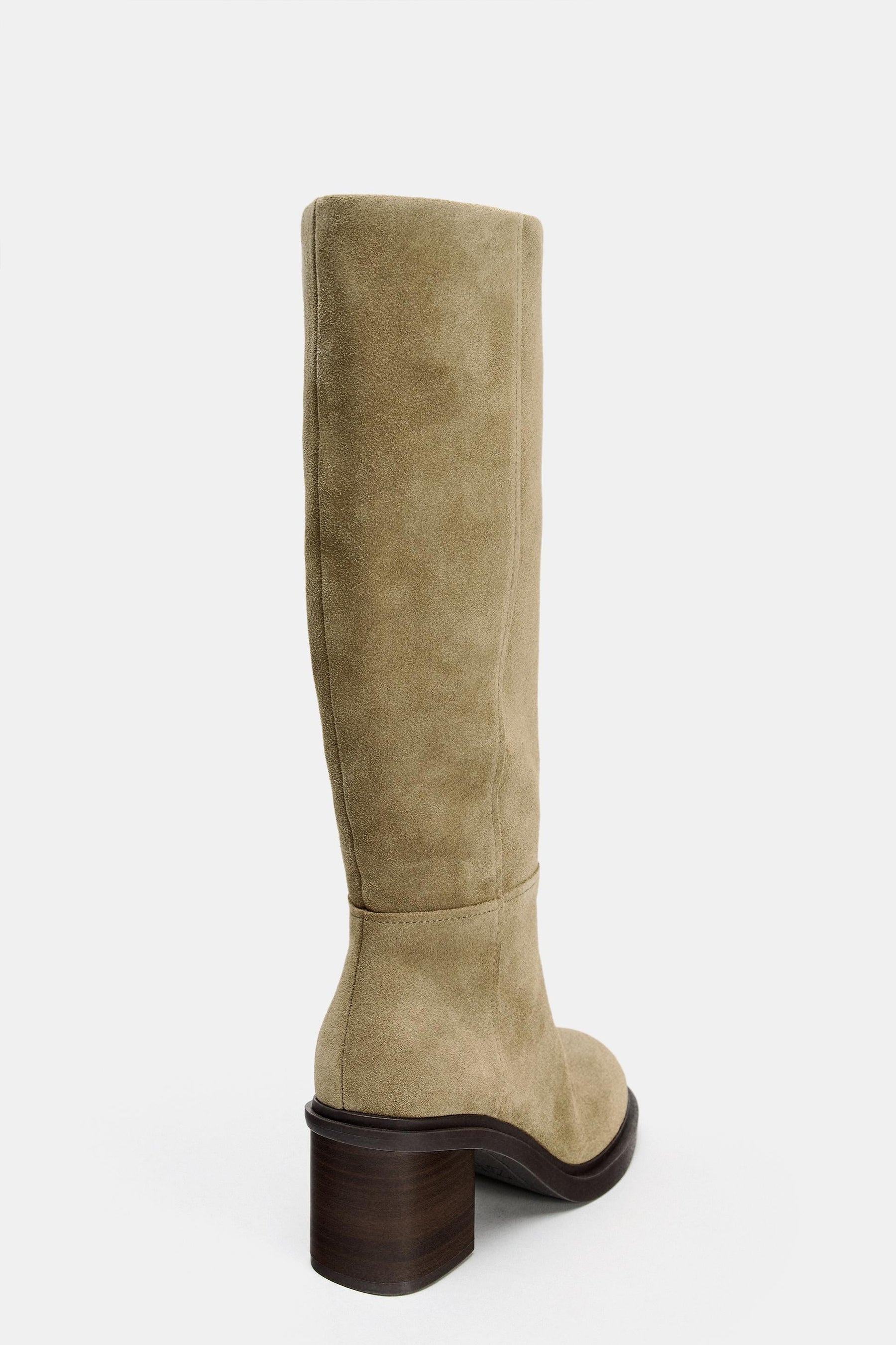Suede Heeled Boots