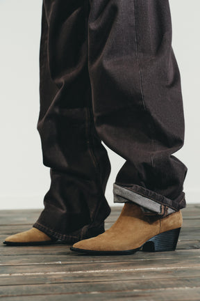 Suede Heeled Ankle Boots